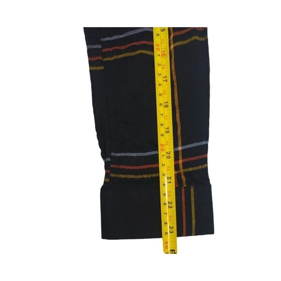 Jane + Delancey Black Plaid Button-Up Shirt Women’s M Cotton Relaxed Fit. NWT - Picture 10 of 10